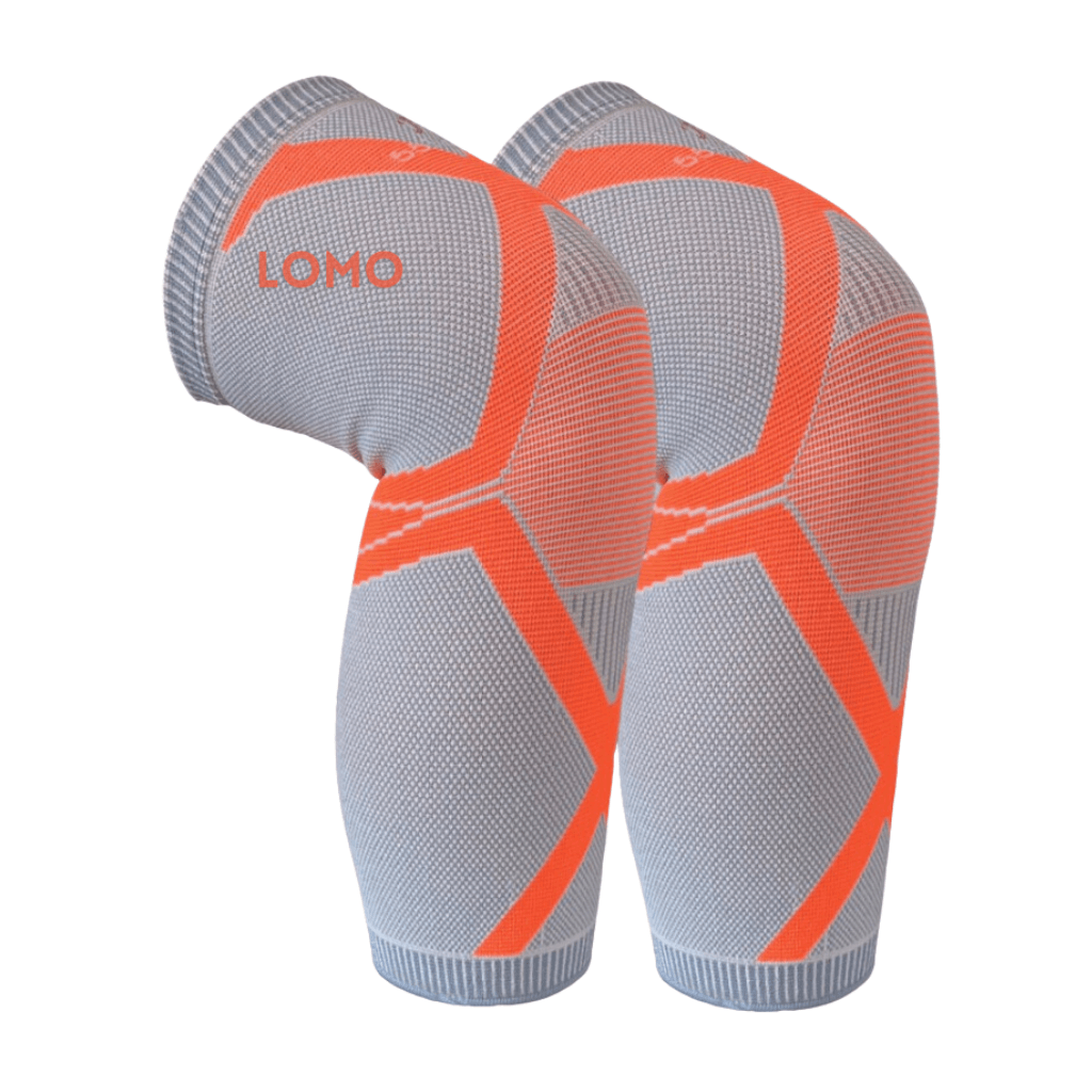 LOMO Knee Support product display showcasing innovative design for superior comfort and stability. Ideal for an active lifestyle, providing pain-free movement and confident support